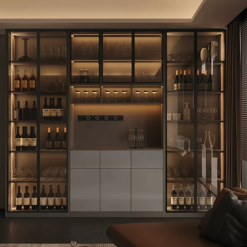 Glass Cabinet Display - Mueble de lujo ligero estilo italiano