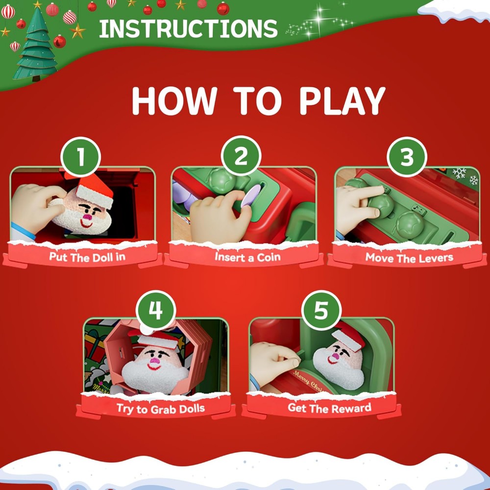 Máquina de garra de Navidad pa - Vending Arcade Games reseña y precio