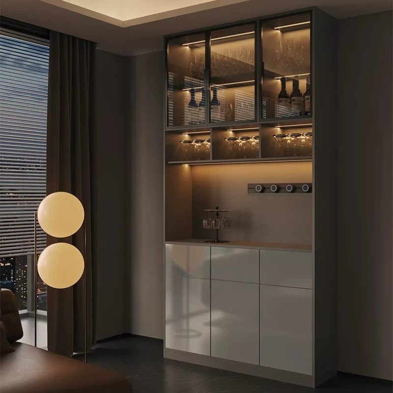 Mueble de lujo ligero estilo i - Glass Cabinet Display reseña y precio