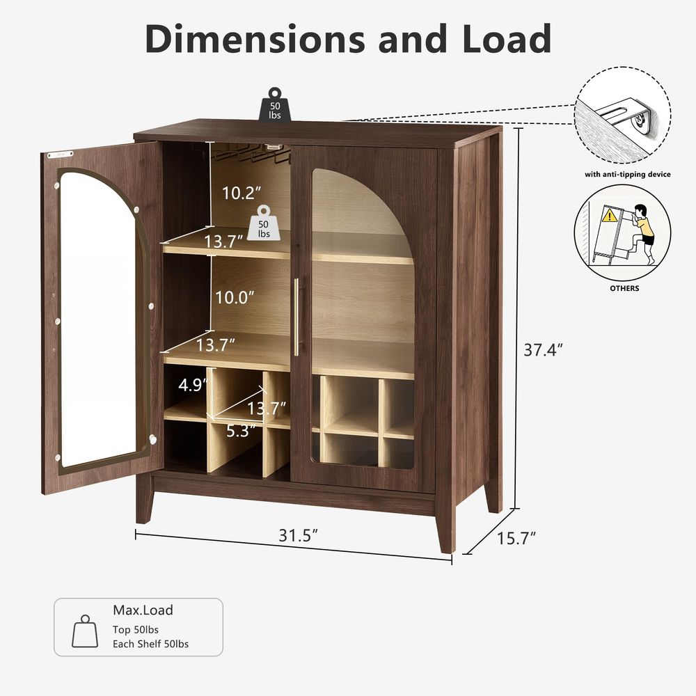 Armario de Almacenamiento Alto - Glass Cabinet Display reseña y precio