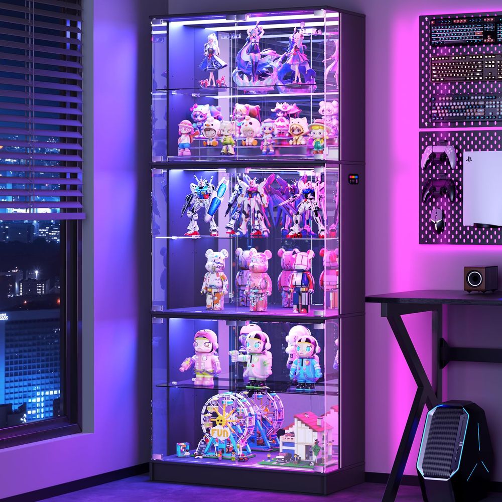 Vitrina con Puertas de Vidrio, - Glass Cabinet Display reseña y precio