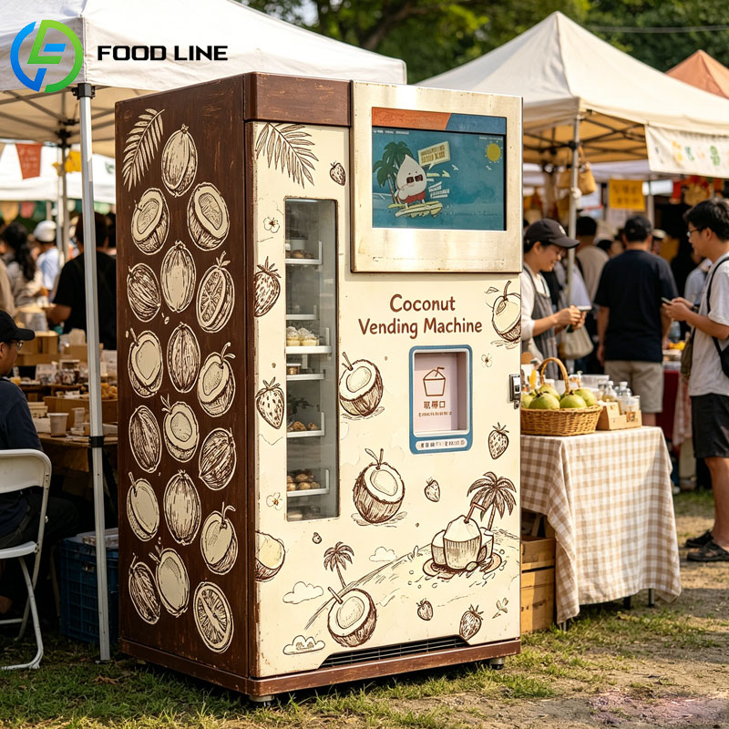 Máquina Expendedora de Coco Fr - Open Vending Machine reseña y precio