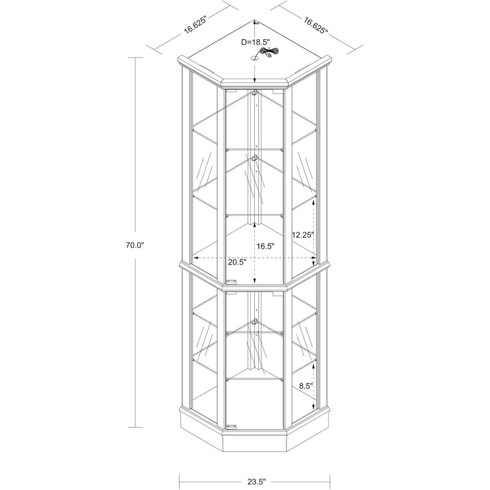 Vitrina de exhibición de vidri - Glass Cabinet Display reseña y precio