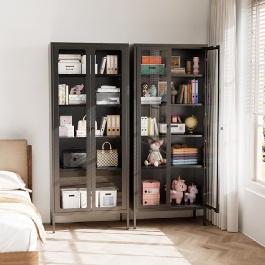 Vitrina Metálica de 67 Pulgada - Glass Cabinet Display reseña y precio